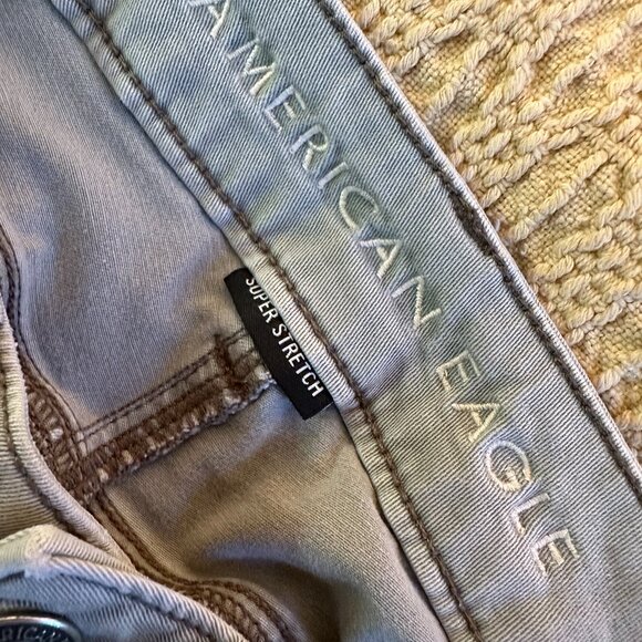 American Eagle Outfitters Tomgirl Super Stretch Pants - 2 Short, Sage Green - Picture 6 of 10